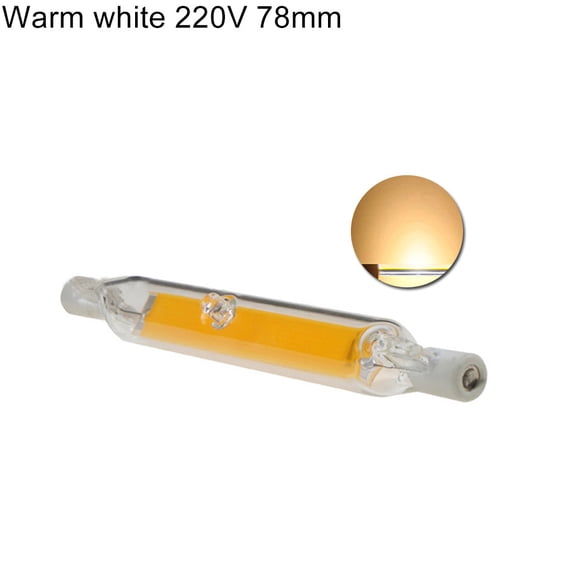 Huanledash R7S 78/118mm 10/20W COB LED Halogen Light Dimmable Replace Lamp Bulb Glass Tube