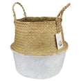 thumbnail image 1 of Huanledash Seagrass Weaving Foldable Home Storage Bucket Toy Sundries Clothes Plants Basket, 1 of 4