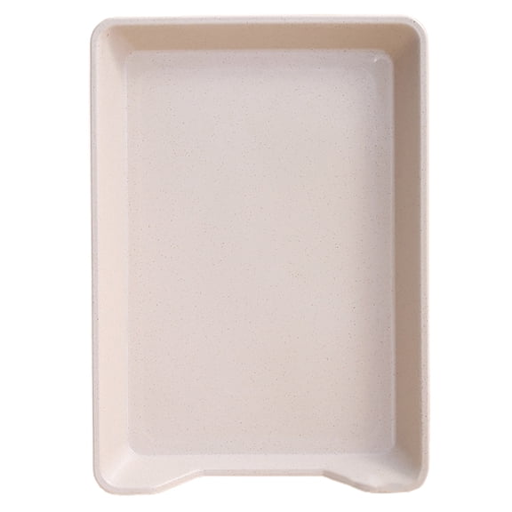 Huanledash Serving Tray BPA Free Multi-Function Crack Resistant Easy to Clean Space-saving Food Display Reusable Reusable Plastic Serving Platters Kitchen Supply