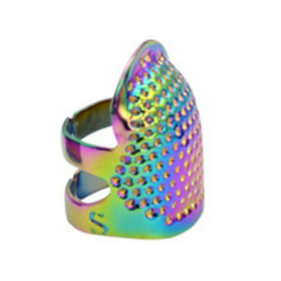 Huanledash Sewing Thimble Adjustable Solid Anti-rust Sewing Thimble Finger Protector for Needlework