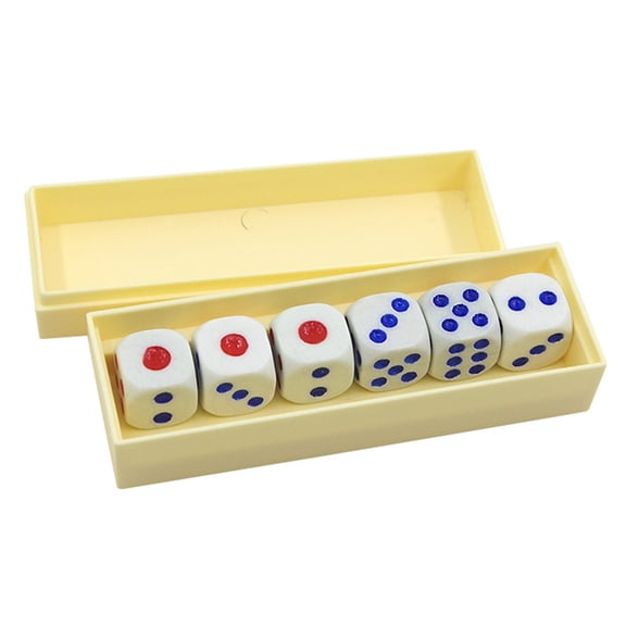 Huanledash Six Die Tapping Loaded Dice Roll Prediction Number Box Game Magic Trick Kids Toy