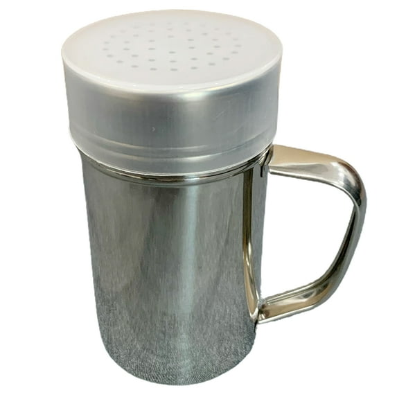 Huanledash Spice Shaker with Lid Handle Medium Hole Parmesan Cheese Shaker Dishwasher Safe Stainless Steel Spice Seasoning Chili Flakes Dispenser Kitchen Supplies