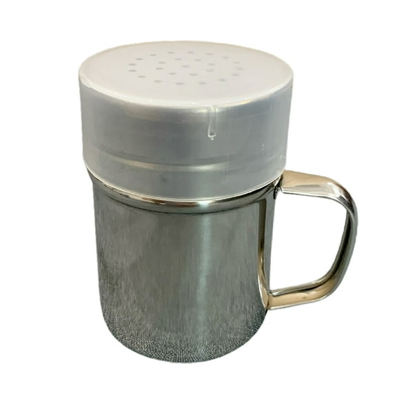 Huanledash Spice Shaker with Lid Handle Medium Hole Parmesan Cheese Shaker Dishwasher Safe Stainless Steel Spice Seasoning Chili Flakes Dispenser Kitchen Supplies