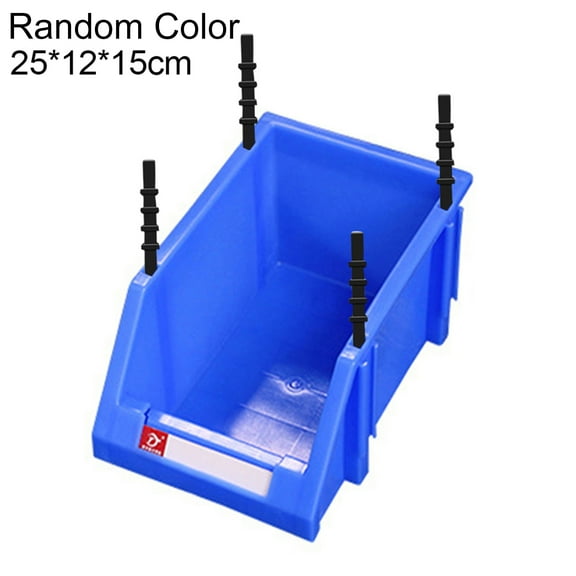 Huanledash Stackable Plastic Small Parts Container Box Shelf Screw Storage Bin Organizer