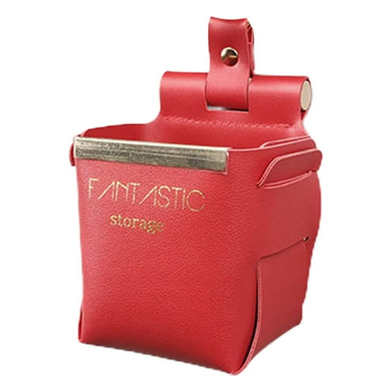 Huanledash Storage Box Punch-free Space-saving Nordic Style Elegant Wall Sundries Storage Bag Household Supplies