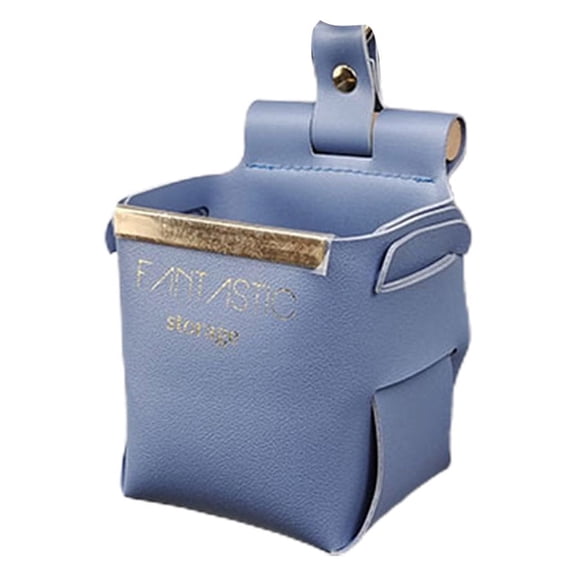 Huanledash Storage Box Punch-free Space-saving Nordic Style Elegant Wall Sundries Storage Bag Household Supplies