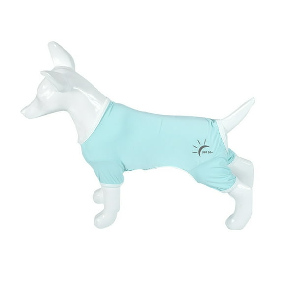 Huanledash Summer Dog Clothes Breathable Anti-UV Elastic Large Dog Sun Protection Clothing Pet Four-legged Clothes