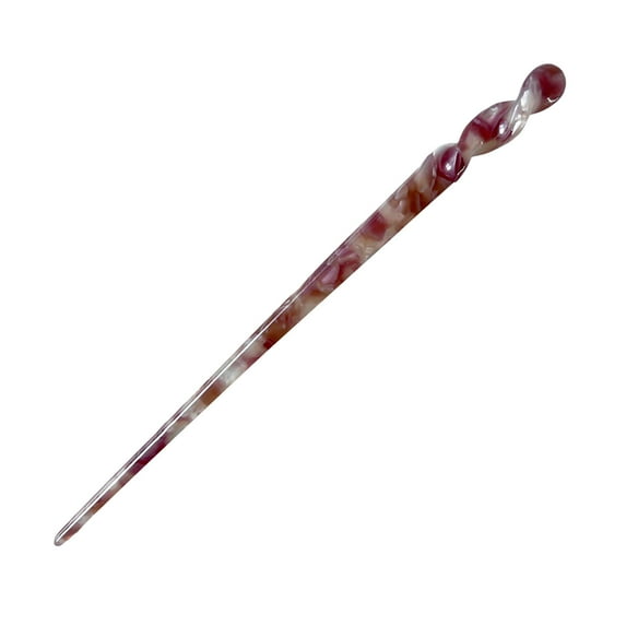 Huanledash Twist Shape Exquisite Elegant Simple Hair Stick Vintage Chinese Style Acetate Sheet Hair Chopstick Hair Accessories