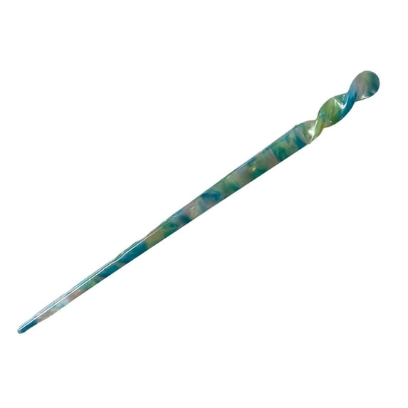 Huanledash Twist Shape Exquisite Elegant Simple Hair Stick Vintage Chinese Style Acetate Sheet Hair Chopstick Hair Accessories