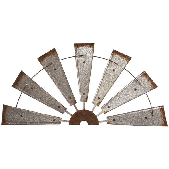 Huanledash Windmill Rustic Farmhouse Windmill Wall Decoration Unique Metal Art for Home Bedroom Living Room Country Charm
