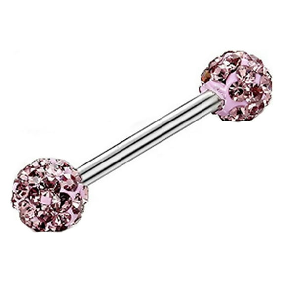 Huanledash Women Rhinestone Tongue Nose Nipple Ring Stud Earrings Body Piercing Jewelry
