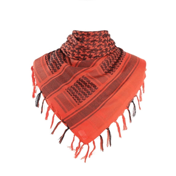 HUANLEDASH Women Scarf Thickened Palestine Keffiyeh Wide Tassel Printed Vintage Sunshade Decorative Neck Protection Unisex Soft Warm Shawl Four Season Scarf