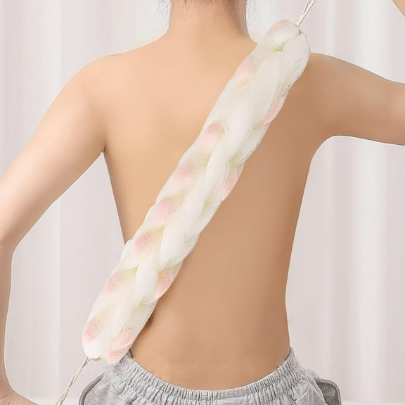 Huanli Dough Twists Bath Towel – Back Scrubber, Stretchable Exfoliating Shower Towel, Gentle Foaming Spa Towel for Full Body Cleansing, 31 x 7 cm