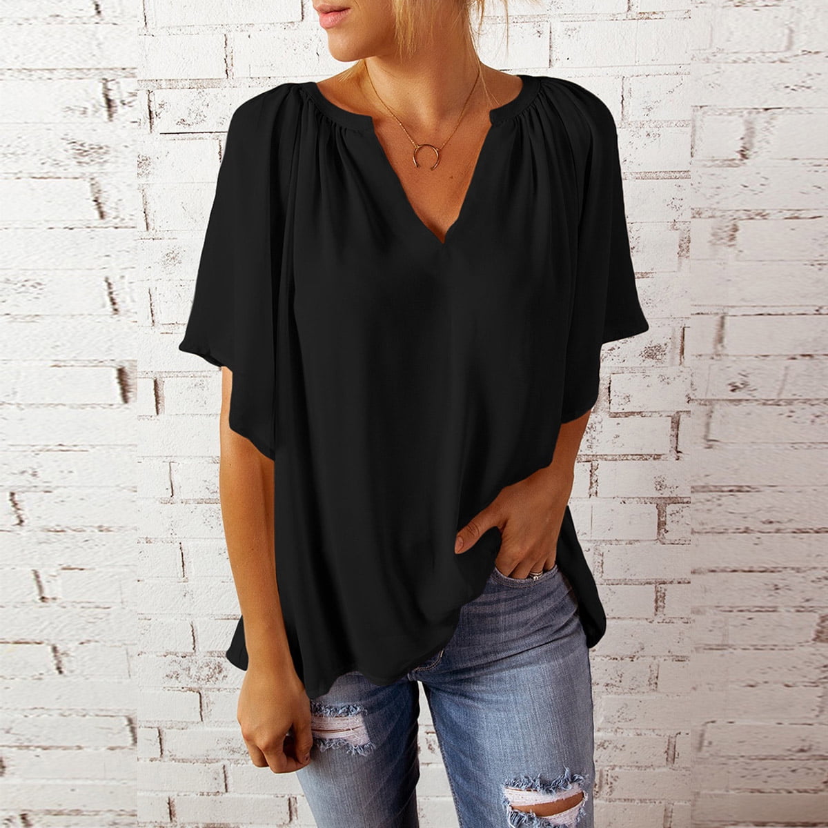 Beige Long Sleeve Chiffon Shirt 3034 Beige Long Sleeve Chiffon Shirt 3034