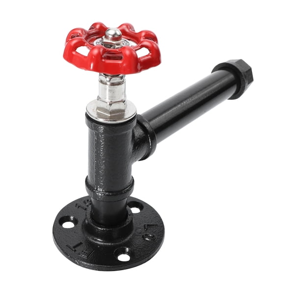 Huaq 1pc American Style Handle Industrial Style Handle Iron Art Water Pipe Cabinet Handle