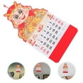 Huaq 2024 Dragon Year Wall Calendar Chinese Style Goldstamped Fortune