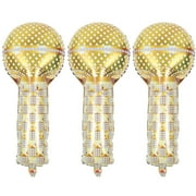 Huaq 3Pcs Inflatable Microphone Balloons 90s Party Decorations Supplies Party Props