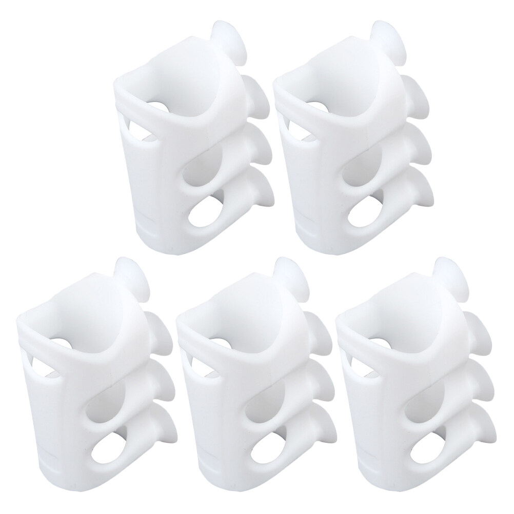 Huaq 5 Pcs 1 Set Silicone Suction Cup Holders Adjustable Simple Sticky ...