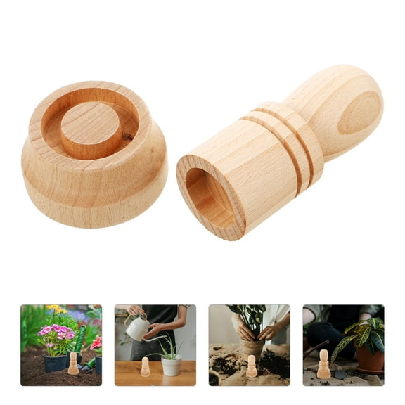 Huaq DIY Garden Sowing and Seedling Paper Flower Pot Maker Wooden Tools