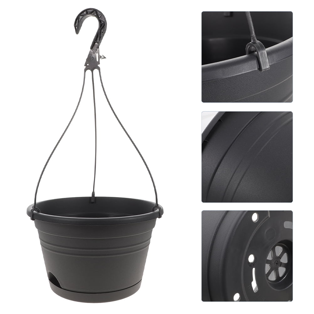 4Pcs Hanging Pots Plastic Hanging Planters Hanging Flower Pots with — free download