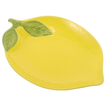 Huaq Lemon Shaped Ceramic Dish Fruit Salad Bowl Dessert Dish Food Serving Plate Cute Plate