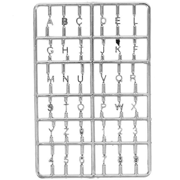 OUNONA Mini House Door Number Decorative Accessory for Decoration Silver Plastic 1 Piece