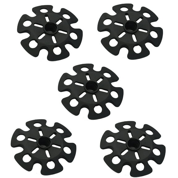 OUNONA Climbing Trekking Pole Tips with Snow Flake Baskets for Hiking Use Lightweight Durable Rubber Black Portable Size