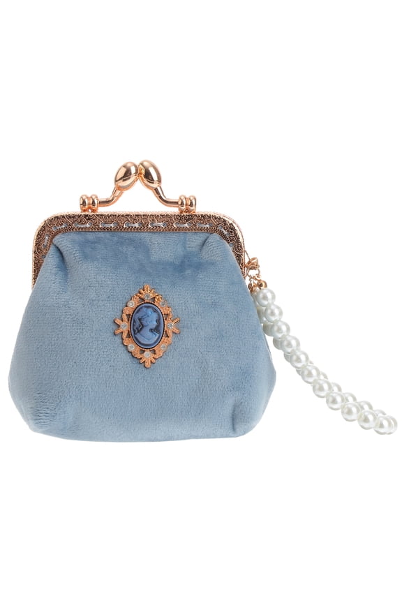 Huaq Vintage Small Purse for Women and Girls, Portable Fashion Wallet, Stylish Change Bag, Assorted Colors