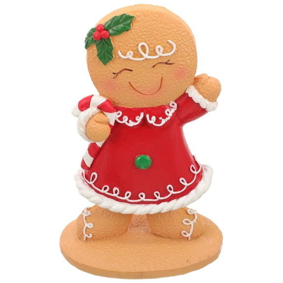 Huaq Xmas Gingerbread Man Tabletop Ornament Christmas Mini Gingerbread Man