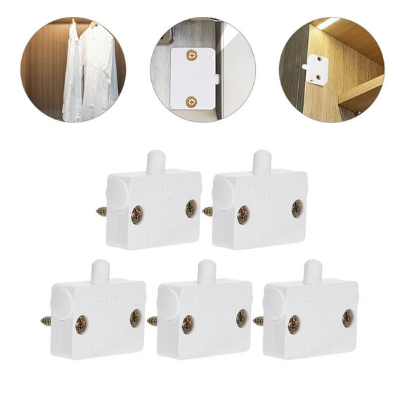 Huaqiet 5pcs Door Wardrobe Light On Off For Cabinet Light Closet Lamp
