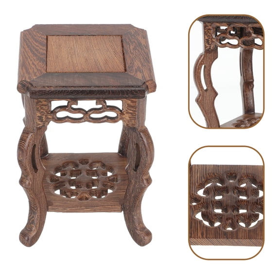 Huaqiet Wooden Plant Stand Plant Holder Planter Rack Flowerpot Holder for Indoor Outdoor