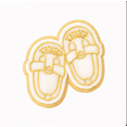 thumbnail image 1 of Huaraches Girl Shoes Cookie Cutter and Stamp with Size Options,Baptism Mexican Theme, 1 of 6