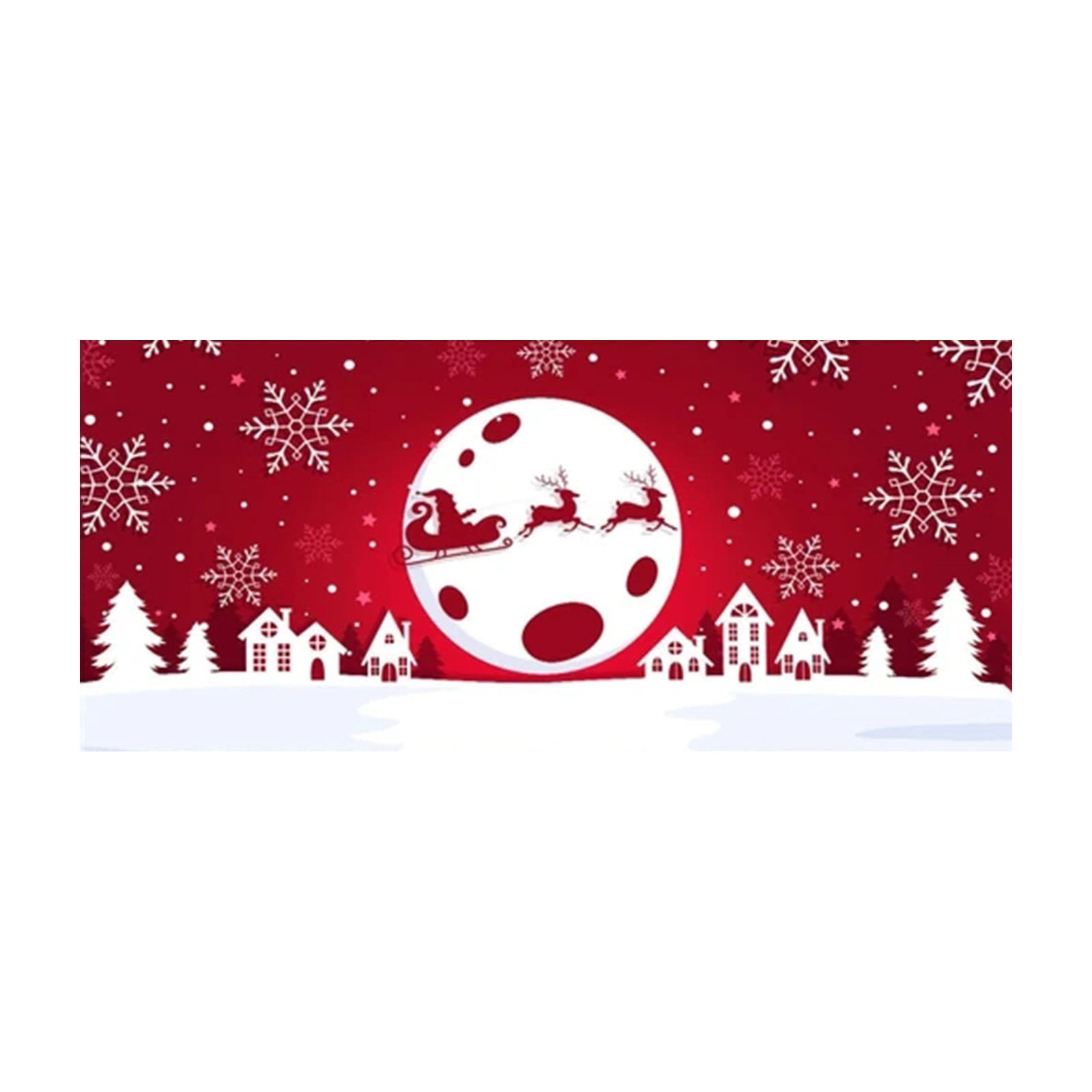 Huarll Christmas Wall Stickers 7 X 16 Ft Merry Christmas Holiday Banner