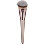 Huarll Foundation Brush Angled Makeup Brush Foundation Brush Premium Synthetic Bronzer Brush Cosmetic Applicator for Blending Liquid Powder Vegan Brochas De Maquillaje Rose Gold