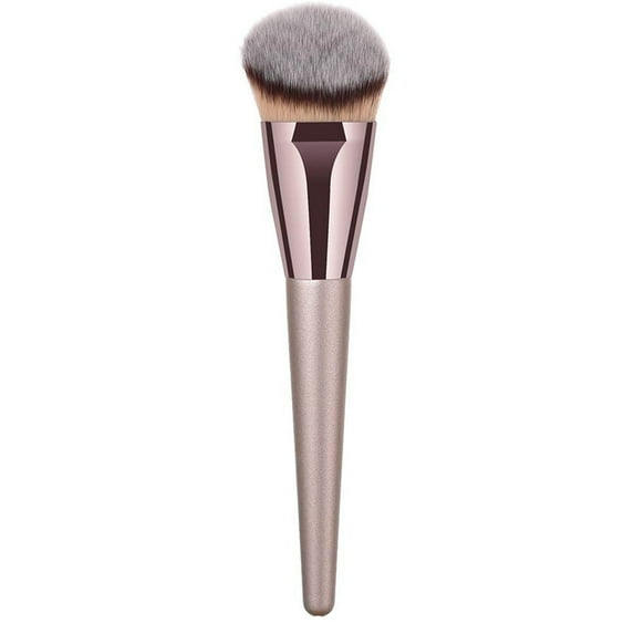 Huarll Foundation Brush Angled Makeup Brush Foundation Brush Premium Synthetic Bronzer Brush Cosmetic Applicator for Blending Liquid Powder Vegan Brochas De Maquillaje Rose Gold