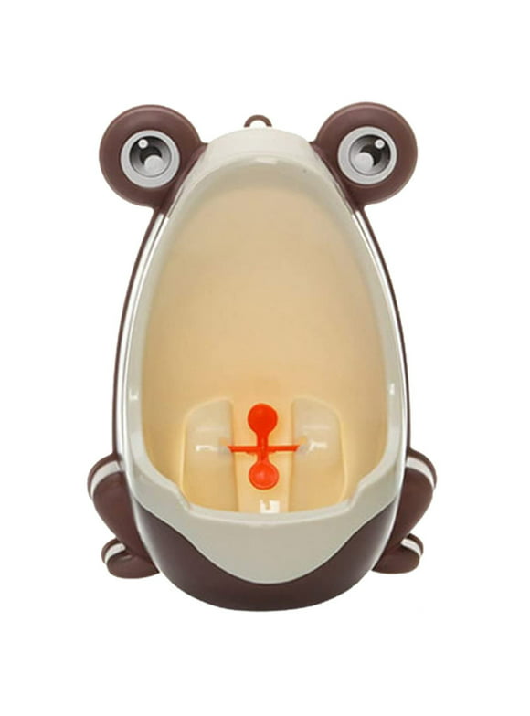 Huarll Hanging Ornament Kids Urinal Frog Cartoon Design Boy Toilet Potty Training Urinal Wall Hung Urinal 1Pcs