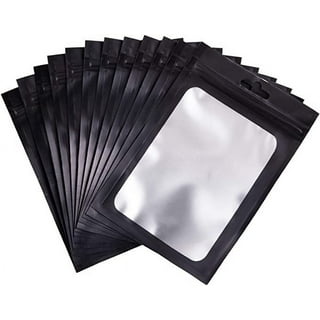 100pcs Black Mylar Bags, 4 x 6 Inches Resealable Smell Proof Bags