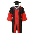 Huashengg Graduation Master Cap And Gown With 2024 Year Master Unisex