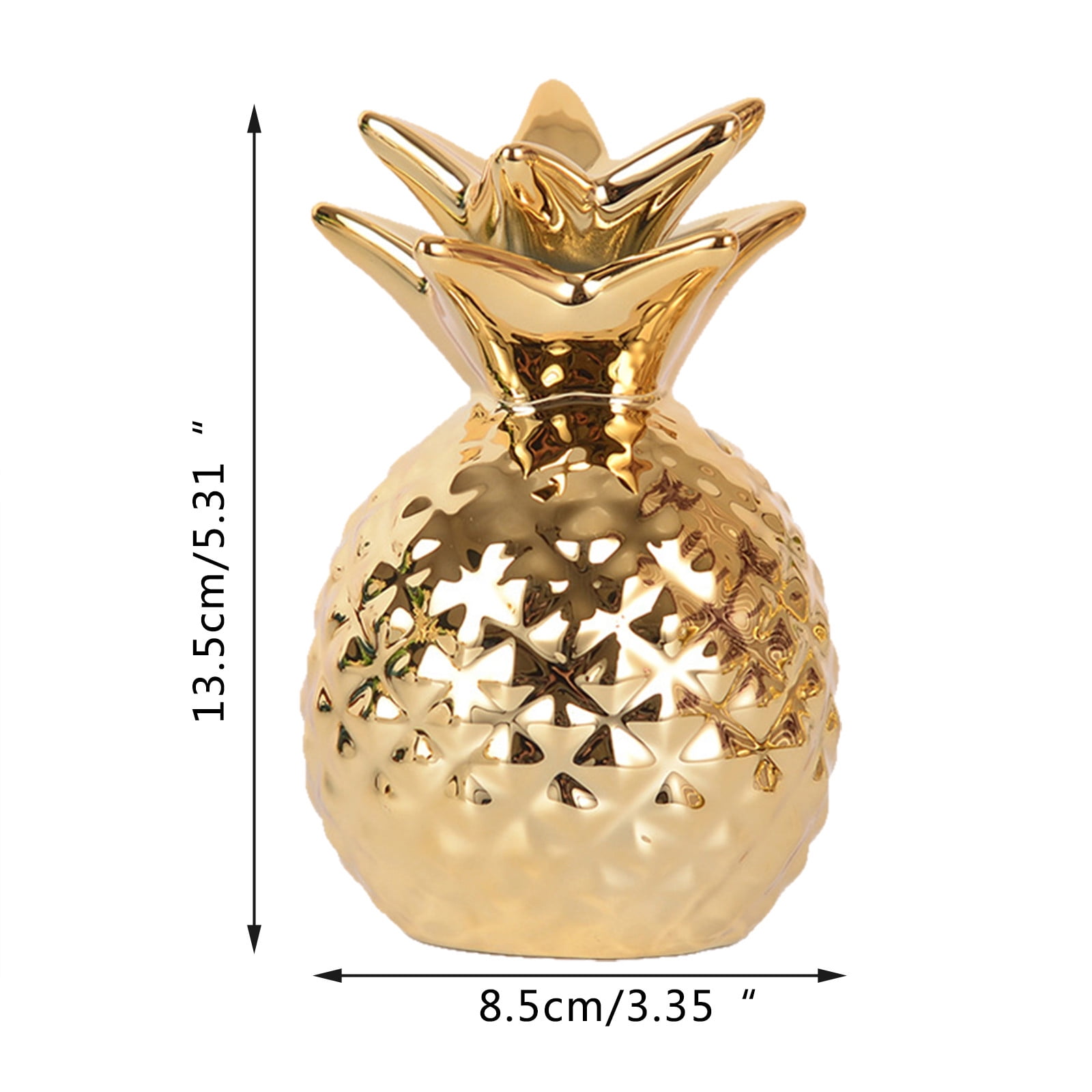 Resin Pineapple Figurine Room Decor 1 Pcs Fruit Ornament Realistic