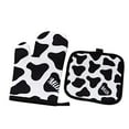 Huashengg Windfall Leopard Print Microwave Gloves Thickened Heat Mitts