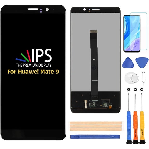 for Huawei Mate 9 Screen Replacement,LCD Screen for Mate 9 MHA-L09 MHA-L29 AL00 L23 5.9" LCD Display Touch Screen Digitizer Panel Assembly Full (NO Fit for Mate 9 Lite) (Black with Frame)