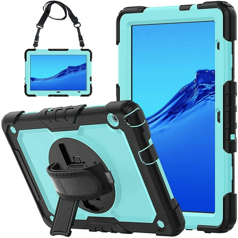 Huawei MediaPad T5 10 Case, Full-Body Protective Shockproof Cover with  Screen Protector, 360° Rotating Stand, Hand/Shoulder Strap for Huawei  Mediapad T5 10 10.1 inch 2018 Tablet 