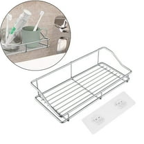 Huayishang Bathroom Shelf Stainless Steel Bathroom Rack Kitchen Storage Rack, Kitchen Essentials Clearance Sale Silver