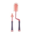 thumbnail image 1 of Huayishang Bottle Brush New Baby Silicone Bottle Cleaning Brush 360 Degree Rotating Bottle Brush Pacifier Brush Pink, Kitchen Essentials Clearance Sale Pink, 1 of 6