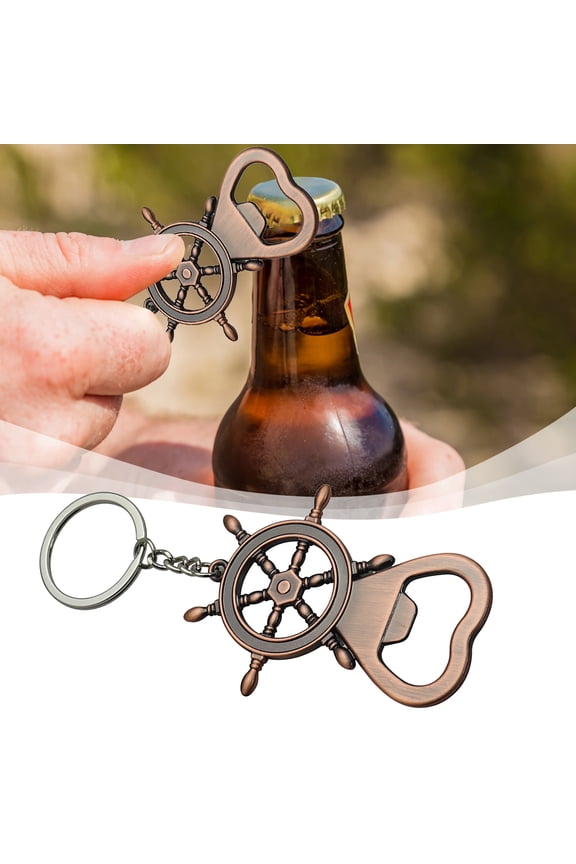 Bottle Opener Creative Bottle Opener Sailing Rudder Bottle Opener Keychain Bottle Opener B, Kitchen Essentials Clearance Sale