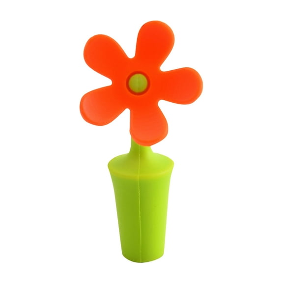 Huayishang Bottle Opener Silicone Stopper Sun Flower Bottle Stopper Silica Gel, Kitchen Essentials Clearance Sale