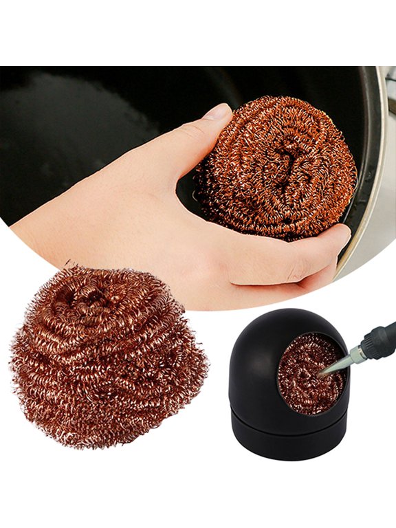 Cleaning Ball Solder Tip Cleaner Solder Tip Cleaner Solder Tip Tin Suction Copper Solder Tip Cleaning Tin Removal, Kitchen Essentials Clearance Sale Khaki