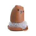 thumbnail image 1 of Huayishang Cleaning Brush Convenient Pot Brush Handle Dish Scrub Brushes Kitchen Cleaning Scrubbers for Washing Iron Pan Pot Tool, Kitchen Essentials Clearance Sale Brown, 1 of 2