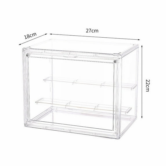 Huayishang Clearance Transparent Acrylic Display Box, Storage Rack Clearance Sale, 1X Acrylic Display Box White