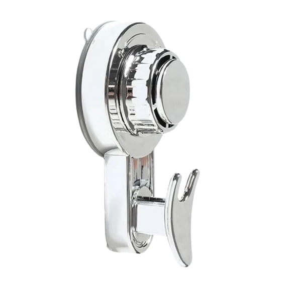 Huayishang Command Hooks Clearance, Swivel Suction Cup Hook Wall Suction Cup Hook Powerful Vacuum Suction Cup Hook Without Drilling Without Drilling Heavy Duty Shower Hook Home Essentials Silver